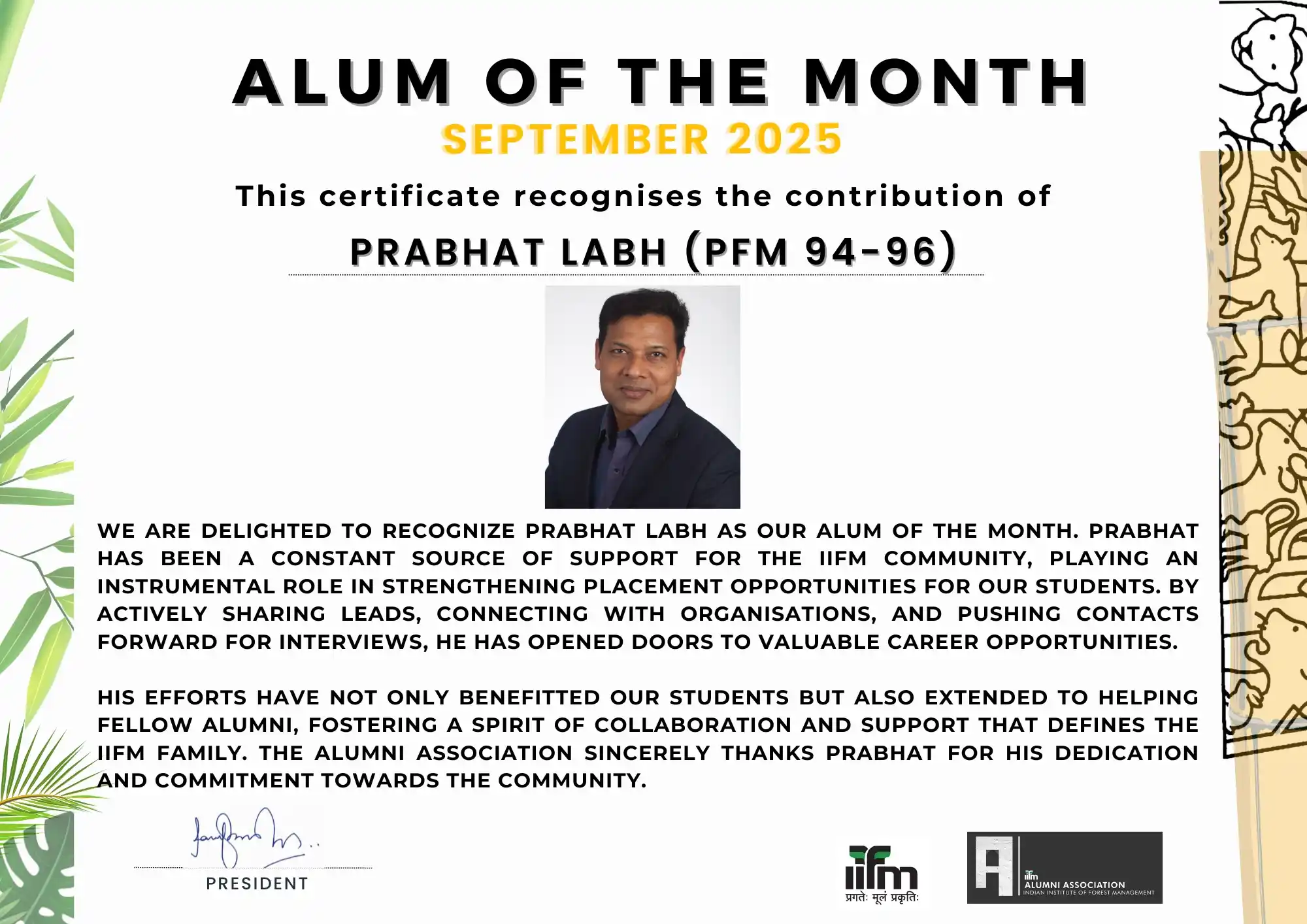 Prabhat Labh (PFM 94-96)